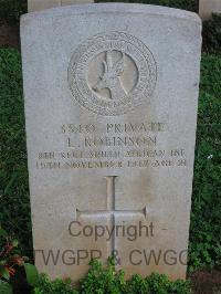 Dar Es Salaam War Cemetery - Robinson, Leslie